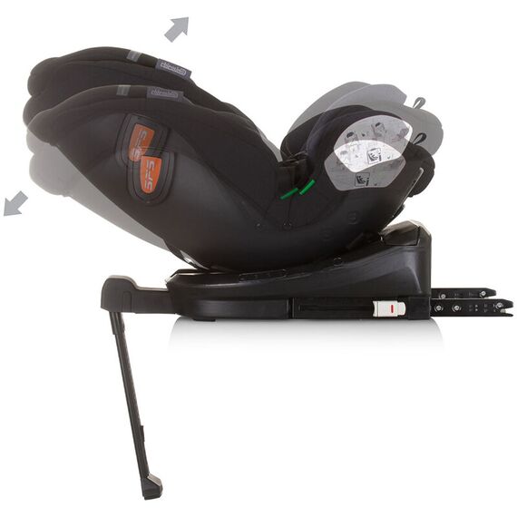 Scaun auto Chipolino Tourino I-Size 40-150 cm obsidian cu sistem Isofix, Culoare: Negru, Grupa: 0-36kg (0 luni - 12 ani) - poza 9 - ExclusivMAG.ro