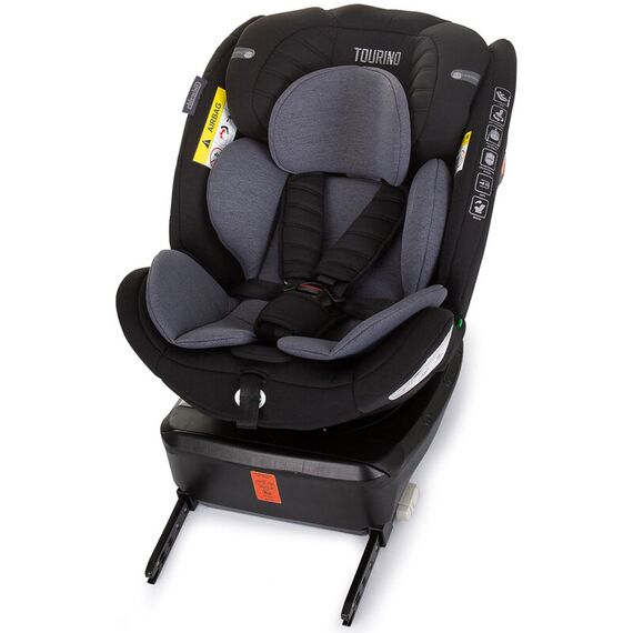 Scaun auto Chipolino Tourino I-Size 40-150 cm obsidian cu sistem Isofix, Culoare: Negru, Grupa: 0-36kg (0 luni - 12 ani) - poza 11 - ExclusivMAG.ro