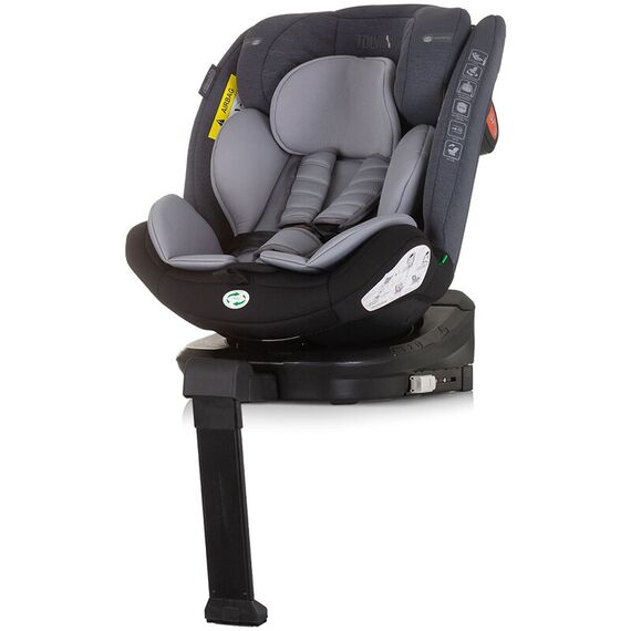 Scaun auto Chipolino Tourino I-Size 40-150 cm grey mix cu sistem Isofix, Culoare: Gri/Negru, Grupa: 0-36kg (0 luni - 12 ani) - poza 3 - ExclusivMAG.ro