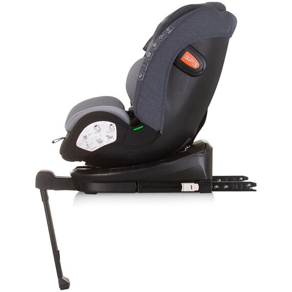 Scaun auto Chipolino Tourino I-Size 40-150 cm grey mix cu sistem Isofix, Culoare: Gri/Negru, Grupa: 0-36kg (0 luni - 12 ani) - poza 5 - ExclusivMAG.ro