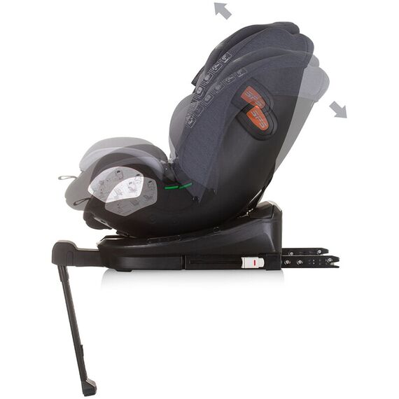 Scaun auto Chipolino Tourino I-Size 40-150 cm grey mix cu sistem Isofix, Culoare: Gri/Negru, Grupa: 0-36kg (0 luni - 12 ani) - poza 6 - ExclusivMAG.ro