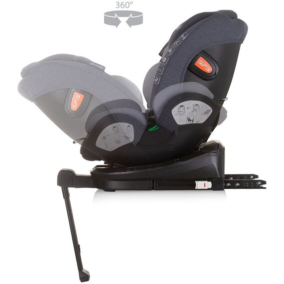 Scaun auto Chipolino Tourino I-Size 40-150 cm grey mix cu sistem Isofix, Culoare: Gri/Negru, Grupa: 0-36kg (0 luni - 12 ani) - poza 8 - ExclusivMAG.ro