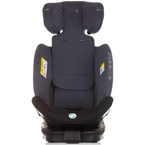 Scaun auto Chipolino Tourino I-Size 40-150 cm grey mix cu sistem Isofix, Culoare: Gri/Negru, Grupa: 0-36kg (0 luni - 12 ani) - poza 10 - ExclusivMAG.ro