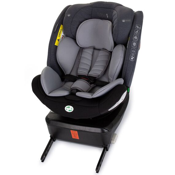 Scaun auto Chipolino Tourino I-Size 40-150 cm grey mix cu sistem Isofix, Culoare: Gri/Negru, Grupa: 0-36kg (0 luni - 12 ani) - poza 11 - ExclusivMAG.ro