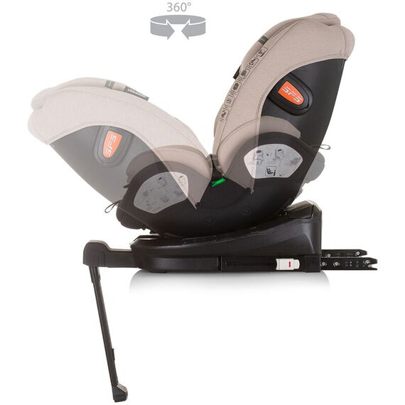 Scaun auto Chipolino Tourino I-Size 40-150 cm macadamia cu sistem Isofix, Culoare: Crem, Grupa: 0-36kg (0 luni - 12 ani) - poza 8 - ExclusivMAG.ro