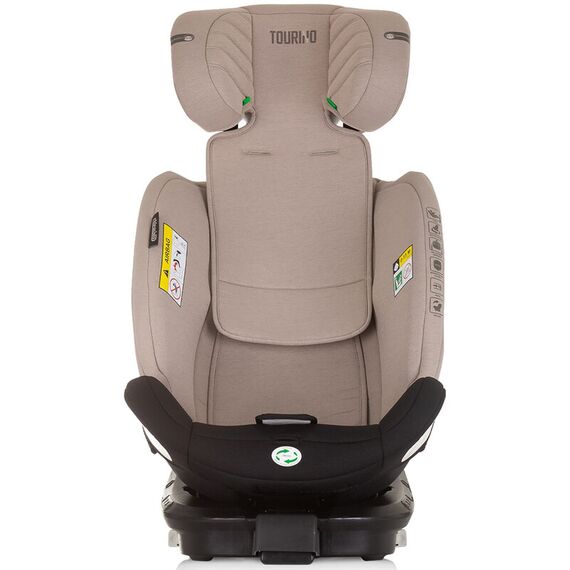 Scaun auto Chipolino Tourino I-Size 40-150 cm macadamia cu sistem Isofix, Culoare: Crem, Grupa: 0-36kg (0 luni - 12 ani) - poza 10 - ExclusivMAG.ro