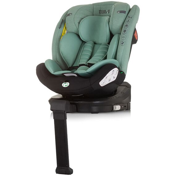Scaun auto Chipolino Tourino I-Size 40-150 cm pastel green cu sistem Isofix, Culoare: Verde, Grupa: 0-36kg (0 luni - 12 ani) - poza 3 - ExclusivMAG.ro