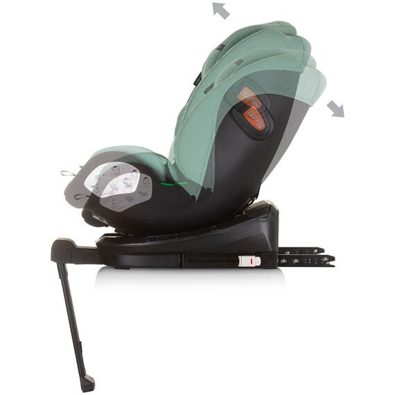 Scaun auto Chipolino Tourino I-Size 40-150 cm pastel green cu sistem Isofix, Culoare: Verde, Grupa: 0-36kg (0 luni - 12 ani) - poza 6 - ExclusivMAG.ro