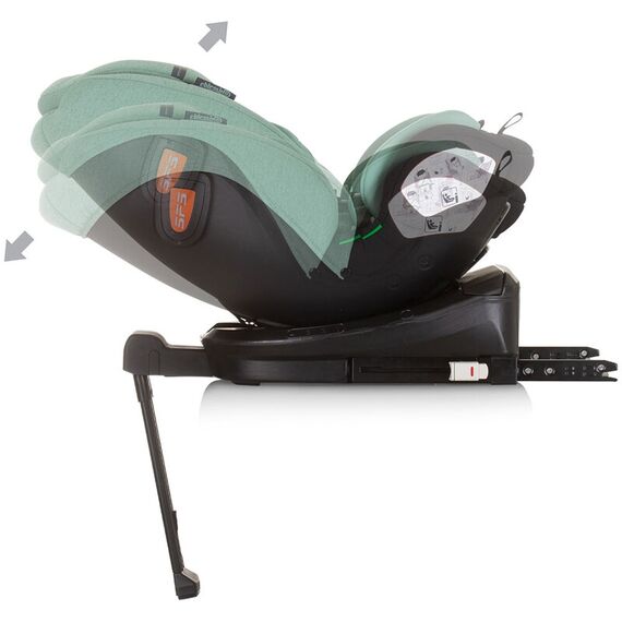 Scaun auto Chipolino Tourino I-Size 40-150 cm pastel green cu sistem Isofix, Culoare: Verde, Grupa: 0-36kg (0 luni - 12 ani) - poza 9 - ExclusivMAG.ro