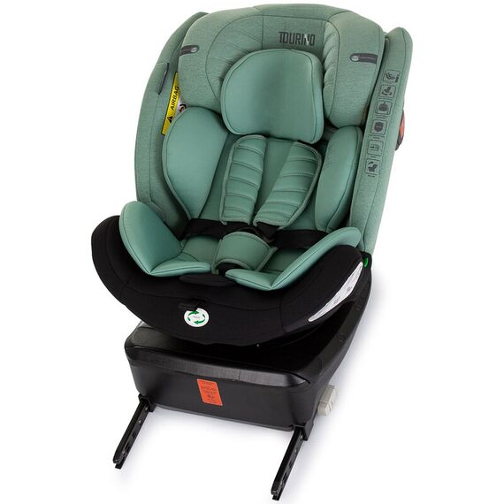 Scaun auto Chipolino Tourino I-Size 40-150 cm pastel green cu sistem Isofix, Culoare: Verde, Grupa: 0-36kg (0 luni - 12 ani) - poza 11 - ExclusivMAG.ro