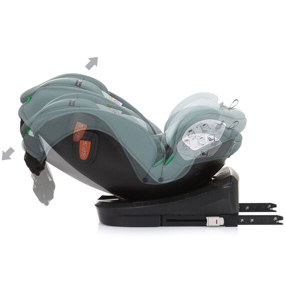 Scaun auto Chipolino Volare I-Size 40-150 cm pastel green cu sistem Isofix, Culoare: Verde, Grupa: 0-36kg (0 luni - 12 ani) - poza 10 - ExclusivMAG.ro