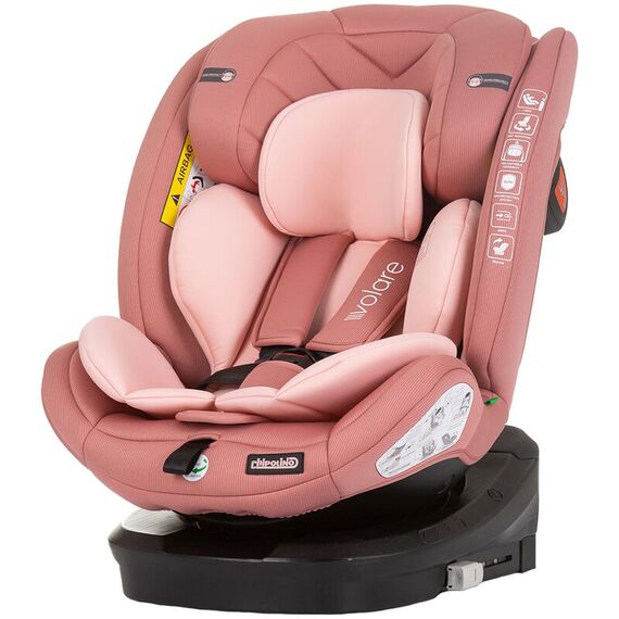 Scaun auto Chipolino Volare I-Size 40-150 cm flamingo cu sistem Isofix, Culoare: Roz, Grupa: 0-36kg (0 luni - 12 ani) - poza 2 - ExclusivMAG.ro