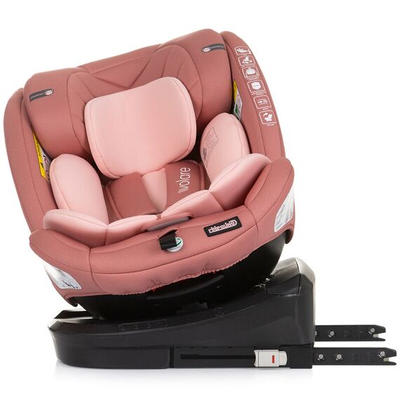 Scaun auto Chipolino Volare I-Size 40-150 cm flamingo cu sistem Isofix, Culoare: Roz, Grupa: 0-36kg (0 luni - 12 ani) - poza 7 - ExclusivMAG.ro
