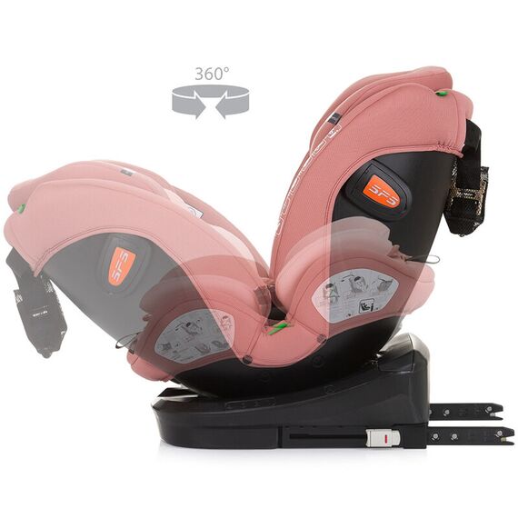 Scaun auto Chipolino Volare I-Size 40-150 cm flamingo cu sistem Isofix, Culoare: Roz, Grupa: 0-36kg (0 luni - 12 ani) - poza 8 - ExclusivMAG.ro