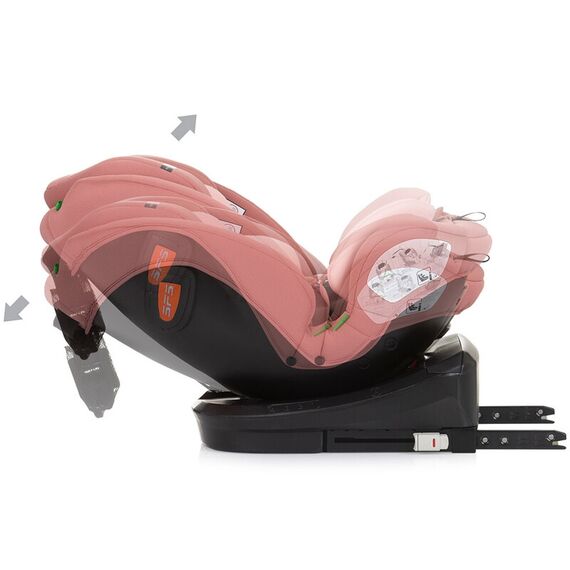 Scaun auto Chipolino Volare I-Size 40-150 cm flamingo cu sistem Isofix, Culoare: Roz, Grupa: 0-36kg (0 luni - 12 ani) - poza 10 - ExclusivMAG.ro