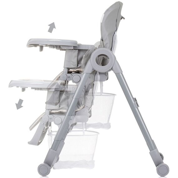 Scaun de masa Chipolino Master Chef pure grey, Culoare: Gri - poza 5 - ExclusivMAG.ro