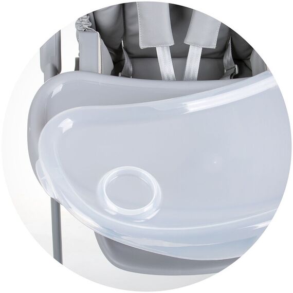 Scaun de masa Chipolino Master Chef pure grey, Culoare: Gri - poza 8 - ExclusivMAG.ro