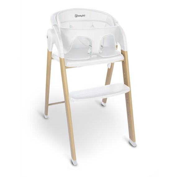 Scaun de masa 3 in 1 transformabil Levels Alb BabyGo - poza 6 - ExclusivMAG.ro