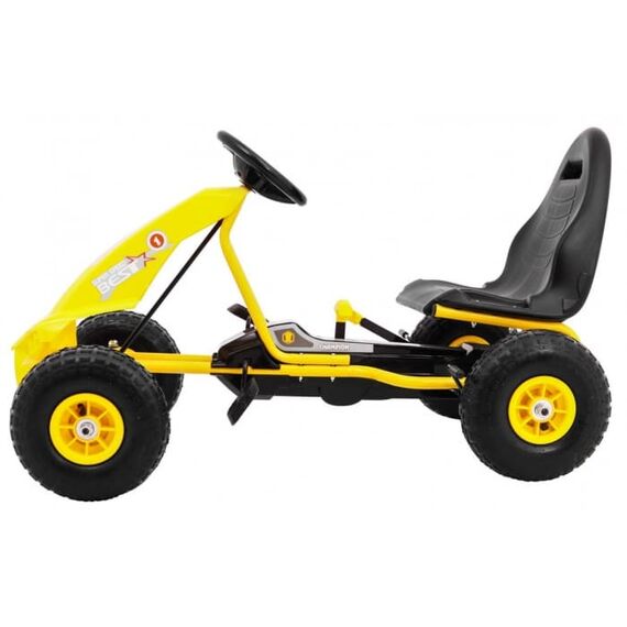 Kart cu pedale si roti gonflabile, varsta 3 ani+, 114x59x63 cm, Gokart CHAMPION - Galben, Culoare: Galben - poza 7 - ExclusivMAG.ro
