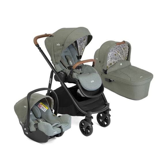 Carucior pentru copii multifunctional 3 in 1 Joie Versatrax E Dark Green, Culoare: Verde, Model: 3 in 1  - ExclusivMAG.ro