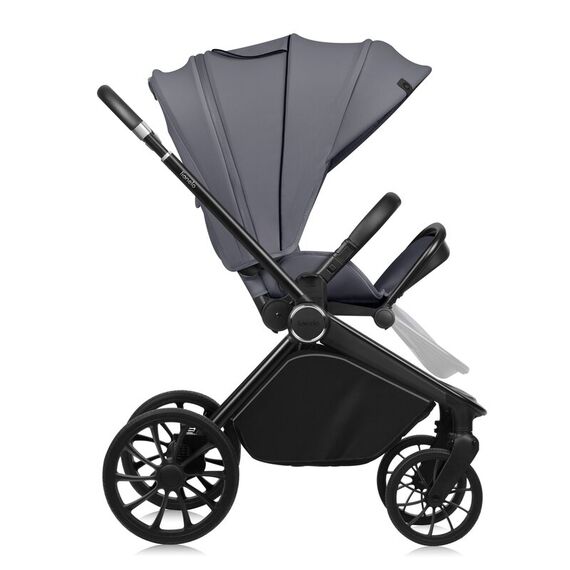 Carucior 3 in 1 Lionelo Mika Plus - Gri, Culoare: Gri, Model: 3 in 1 - poza 6 - ExclusivMAG.ro