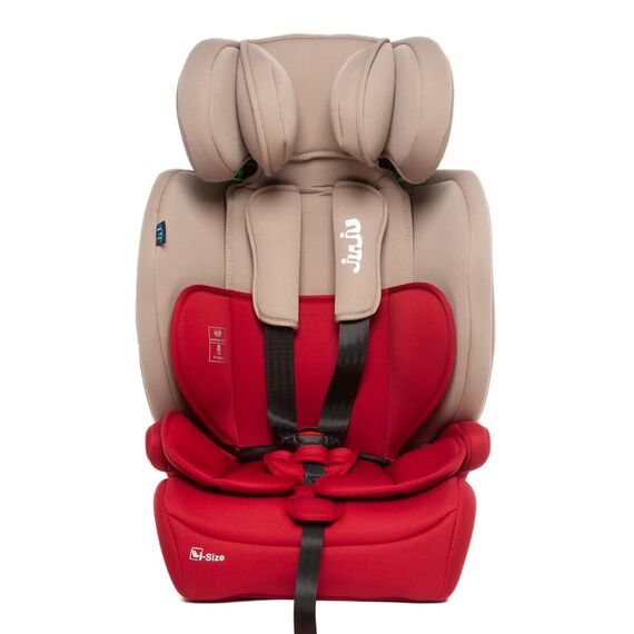 Scaun Auto Juju Safe Rider i-Size, Bej-Bordo, Culoare: Bej, Grupa: 9-36kg (9 luni - 12 ani) - poza 4 - ExclusivMAG.ro