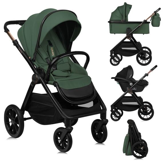 Carucior 3 in 1 Lionelo Layla - Verde, Culoare: Verde, Model: 3 in 1 - poza 2 - ExclusivMAG.ro