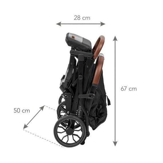 Carucior sport Kidwell COLMER Jet Black, Culoare: Negru, Model: sport - poza 6 - ExclusivMAG.ro