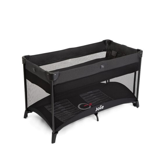 Patut pliant cu 2 niveluri Joie Allura 120 cm, Shale, Culoare: Negru, Dimensiuni: 120x60  - ExclusivMAG.ro