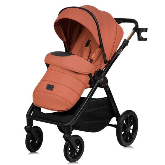 Cărucior 2 în 1 Lionelo Layla - Maro, Culoare: Portocaliu, Model: 2 in 1 - poza 6 - ExclusivMAG.ro