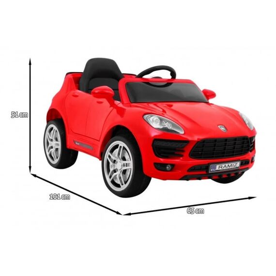 Masinuta electrica cu telecomanda TURBO-S, putere 60W - Rosu, Culoare: Rosu, Capacitate acumulator: 6V - poza 6 - ExclusivMAG.ro
