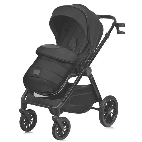 Carucior 2 in 1 Lionelo Layla - Negru, Culoare: Negru, Model: 2 in 1 - poza 8 - ExclusivMAG.ro