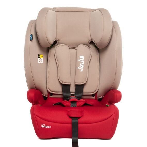Scaun Auto Juju Safe Rider i-Size, Bej-Bordo, Culoare: Bej, Grupa: 9-36kg (9 luni - 12 ani) - poza 3 - ExclusivMAG.ro