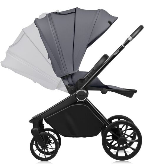 Carucior 3 in 1 Lionelo Mika Plus - Gri, Culoare: Gri, Model: 3 in 1 - poza 5 - ExclusivMAG.ro