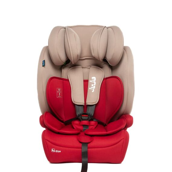 Scaun Auto Juju Safe Rider i-Size, Bej-Bordo, Culoare: Bej, Grupa: 9-36kg (9 luni - 12 ani) - poza 2 - ExclusivMAG.ro