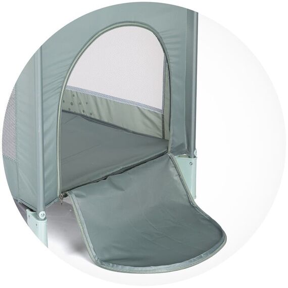 Patut pliabil Chipolino Capri Hippo green, Culoare: Verde, Dimensiuni: 120x60 - poza 2 - ExclusivMAG.ro