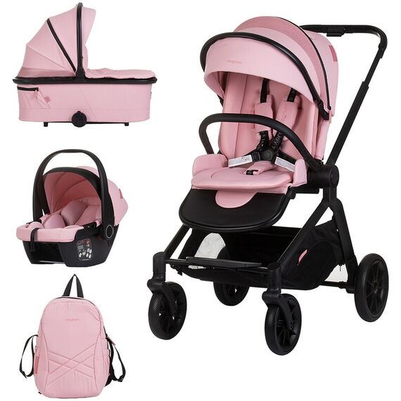 Carucior Chipolino Magnum 3 in 1 pink marshmallow, Culoare: Roz, Model: 3 in 1 - poza 2 - ExclusivMAG.ro