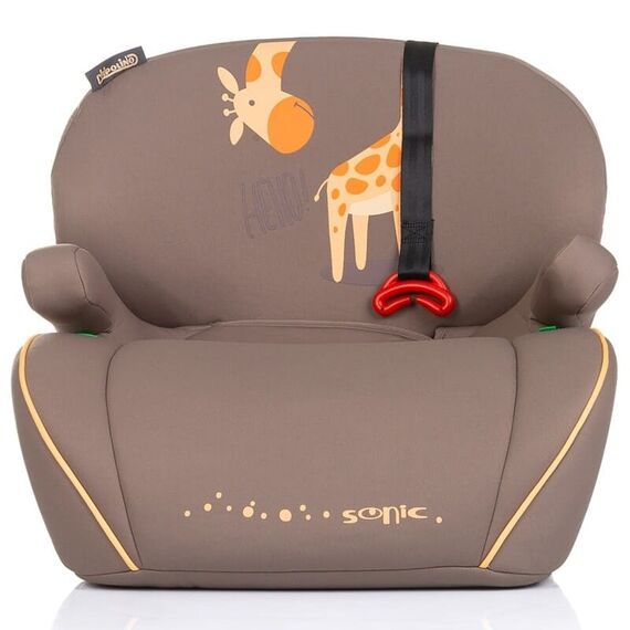 Inaltator auto Chipolino Sonic I-Size 125-150 cm cu sistem Isofix giraffe, Culoare: Bej, Grupa: 22-36kg (6 ani - 12 ani) - poza 2 - ExclusivMAG.ro