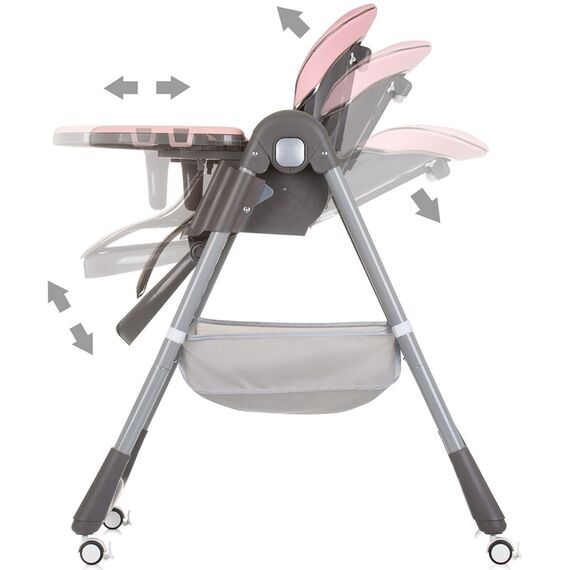 Scaun de masa Chipolino First Spoon flamingo, Culoare: Roz - poza 7 - ExclusivMAG.ro