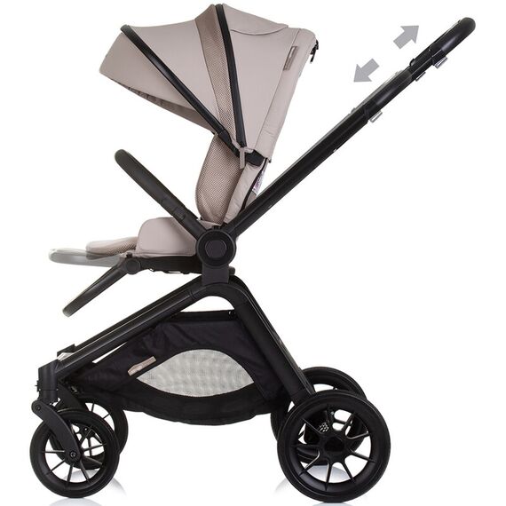 Carucior Chipolino Magnum 3 in 1 tiramisu, Culoare: Crem, Model: 3 in 1 - poza 9 - ExclusivMAG.ro