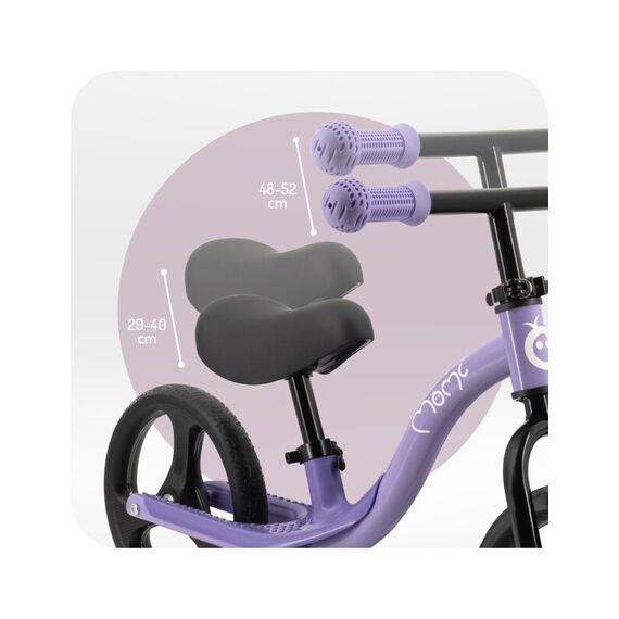 Bicicleta fara pedale cu roti led , Momi Isoka - Purple, Culoare: Mov, Dimensiuni: 10 inch - poza 5 - ExclusivMAG.ro