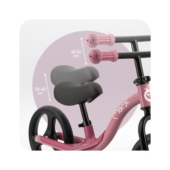 Bicicleta fara pedale cu roti led , Momi Isoka - Pink, Culoare: Roz, Dimensiuni: 10 inch - poza 5 - ExclusivMAG.ro