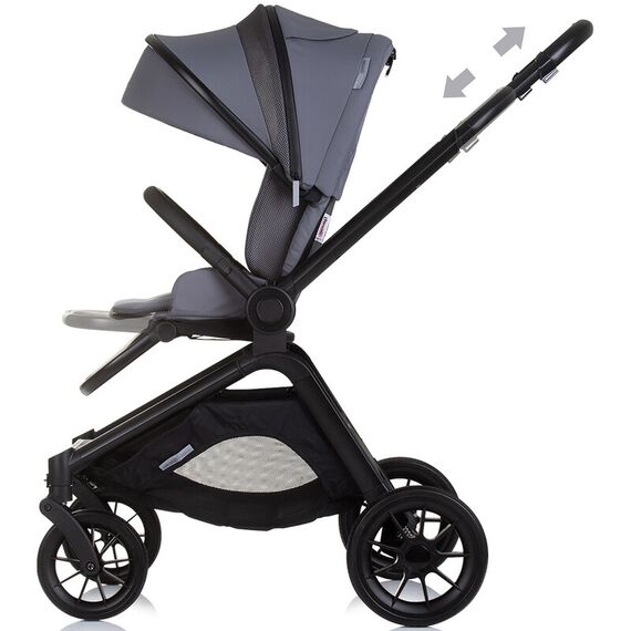 Carucior Chipolino Magnum 3 in 1 anthracite, Culoare: Gri, Model: 3 in 1 - poza 9 - ExclusivMAG.ro