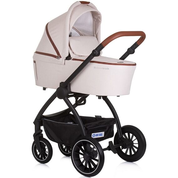 Carucior Chipolino Prestige 3 in 1 biscotta, Culoare: Bej, Model: 3 in 1 - poza 3 - ExclusivMAG.ro