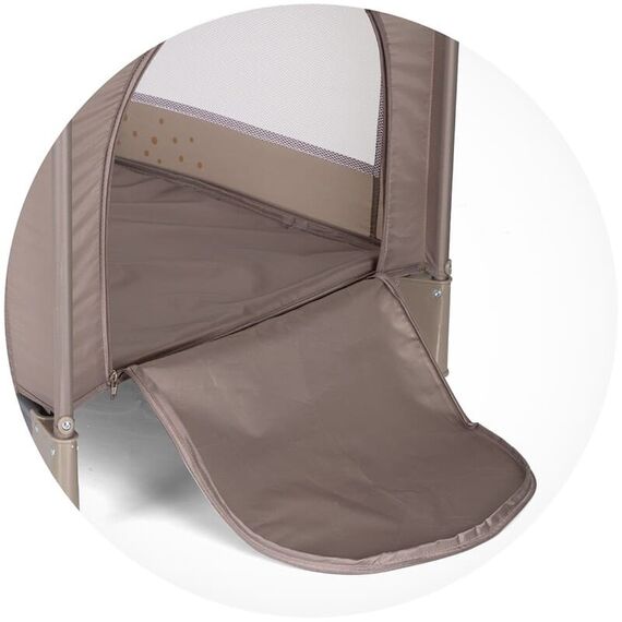 Patut pliabil Chipolino Capri Lion beige, Culoare: Bej, Dimensiuni: 120x60 - poza 2 - ExclusivMAG.ro