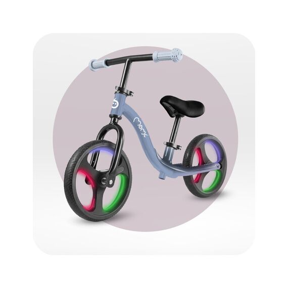 Bicicleta fara pedale cu roti led , Momi Isoka - Blue, Culoare: Blue, Dimensiuni: 10 inch - poza 6 - ExclusivMAG.ro