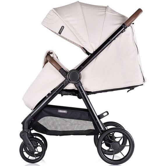 Carucior sport Chipolino Ultera cu husa picioare biscotta, Culoare: Bej, Model: sport - poza 6 - ExclusivMAG.ro