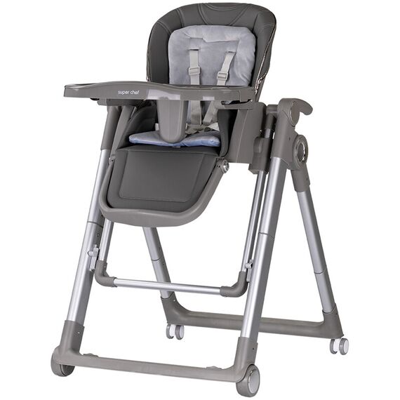 Scaun de masa Chipolino Super Chef 2 in 1 cloud, Culoare: Gri - poza 2 - ExclusivMAG.ro