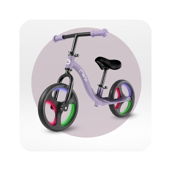 Bicicleta fara pedale cu roti led , Momi Isoka - Purple, Culoare: Mov, Dimensiuni: 10 inch - poza 6 - ExclusivMAG.ro