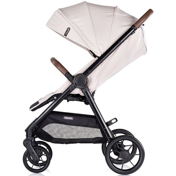 Carucior sport Chipolino Ultera cu husa picioare biscotta, Culoare: Bej, Model: sport - poza 4 - ExclusivMAG.ro